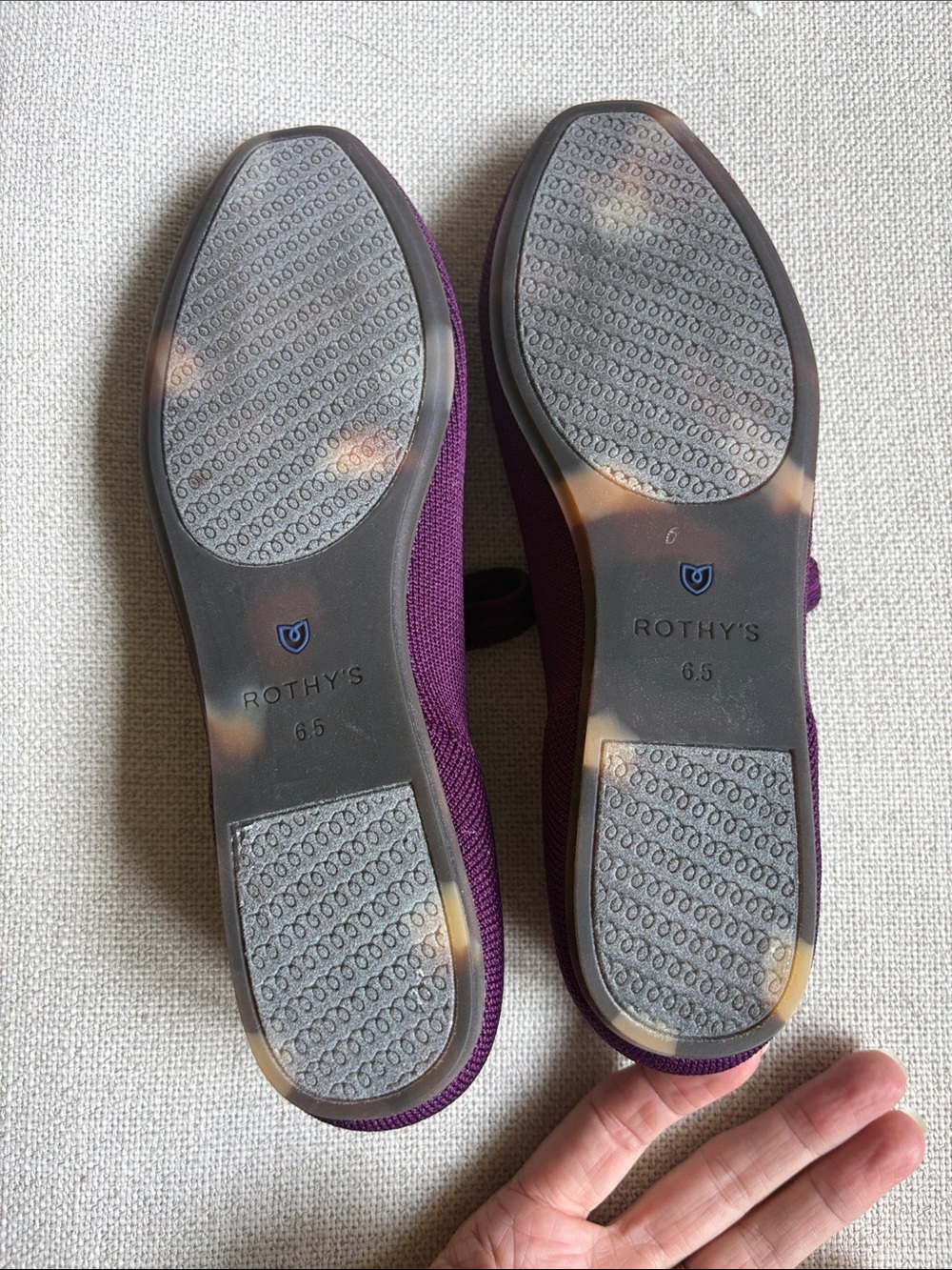 Rothy's Plum the square Mary Jane Flats with Strap - Picture 4 of 7